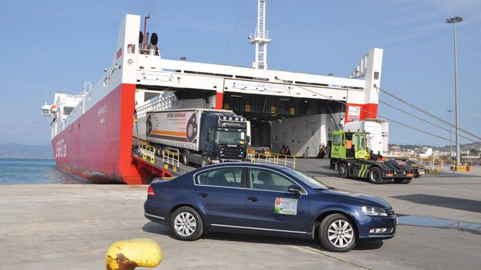 Από την Πάτρα επιβιβαστήκαμε στο Superfast I, με προορισμό το Μπάρι.	